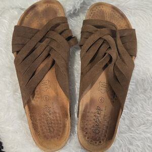 BioStep Comfort Slide Sandals – Genuine Suede –‎ Size 9 – Made in Spain